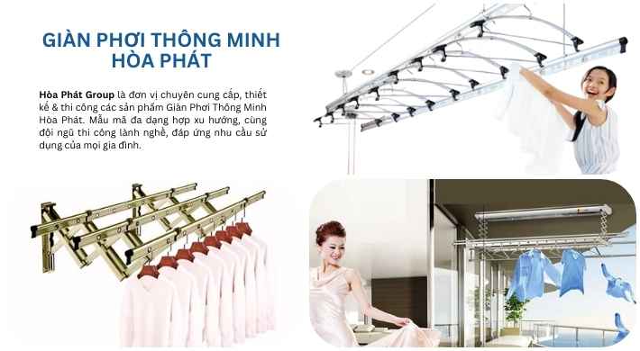 baner giàn phơi thông minh hòa phát