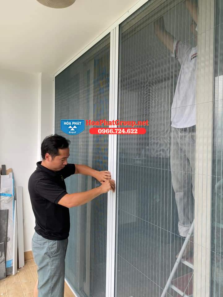 Cửa lưới chống muỗi dạng xếp 2 cánh màu trắng DX 02 Cửa lưới chống muỗi dạng xếp 2 cánh màu trắng DX 02