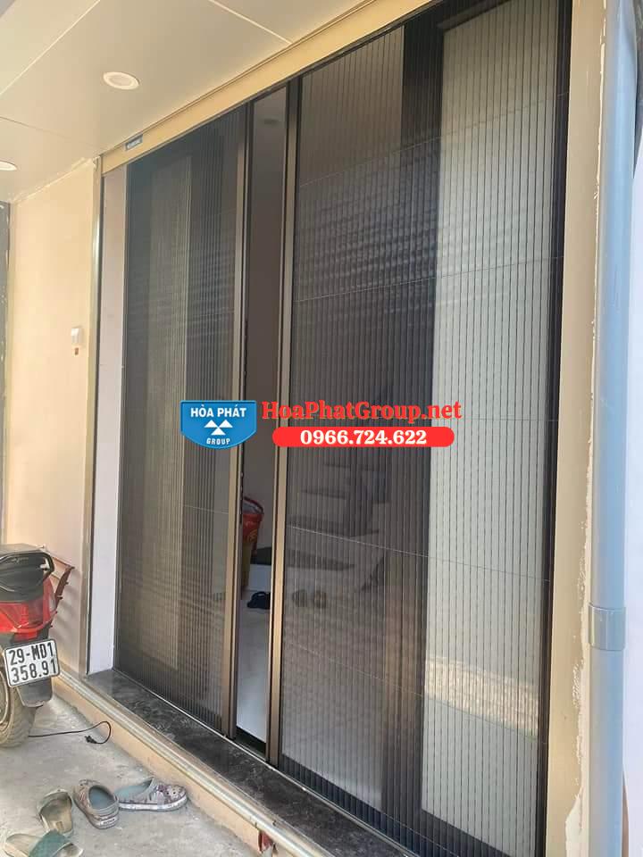 Cửa lưới chống muỗi dạng xếp 2 cánh màu xingfa DX 01 Cửa lưới chống muỗi dạng xếp 2 cánh màu xingfa DX 01